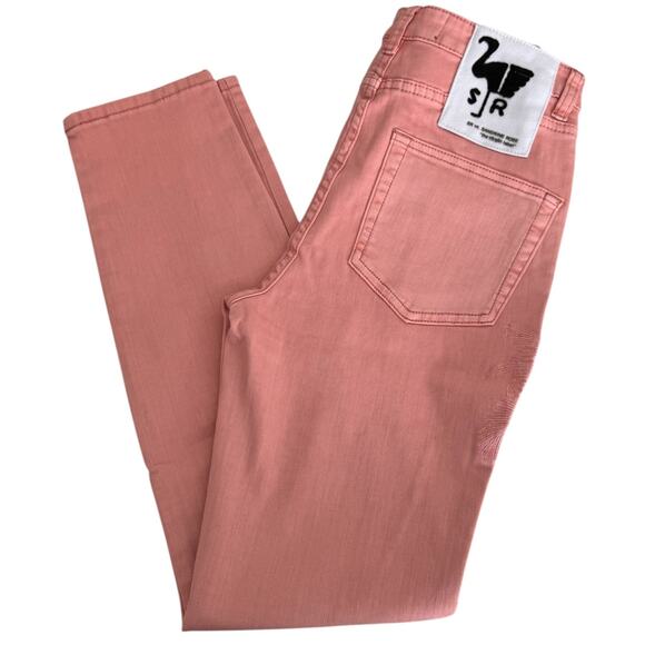 New SANDRINE ROSE X FREE PEOPLE Palm Embroidered IN PETAL 26 Stretchy SUMMER - Picture 5 of 8